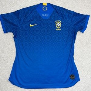 Nike Dri-Fit CBF Logo Brasil Football Soccer Brazil Men’s Shirt Sz XL
